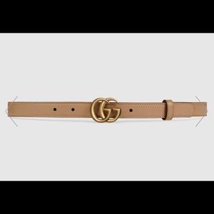 Gucci GG skinny belt, size 85, as new condition